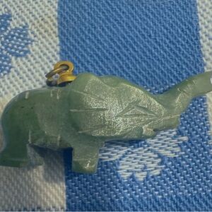 Green Elephant Pendant